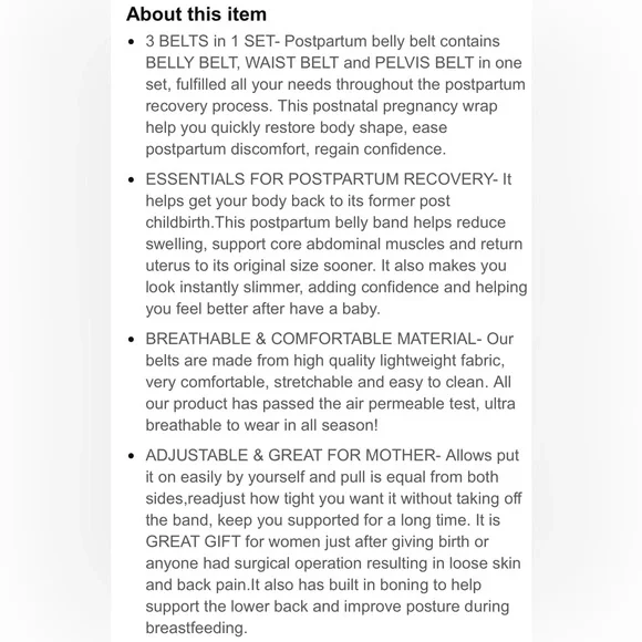 Postpartum Support Belt - Picture 4 of 6